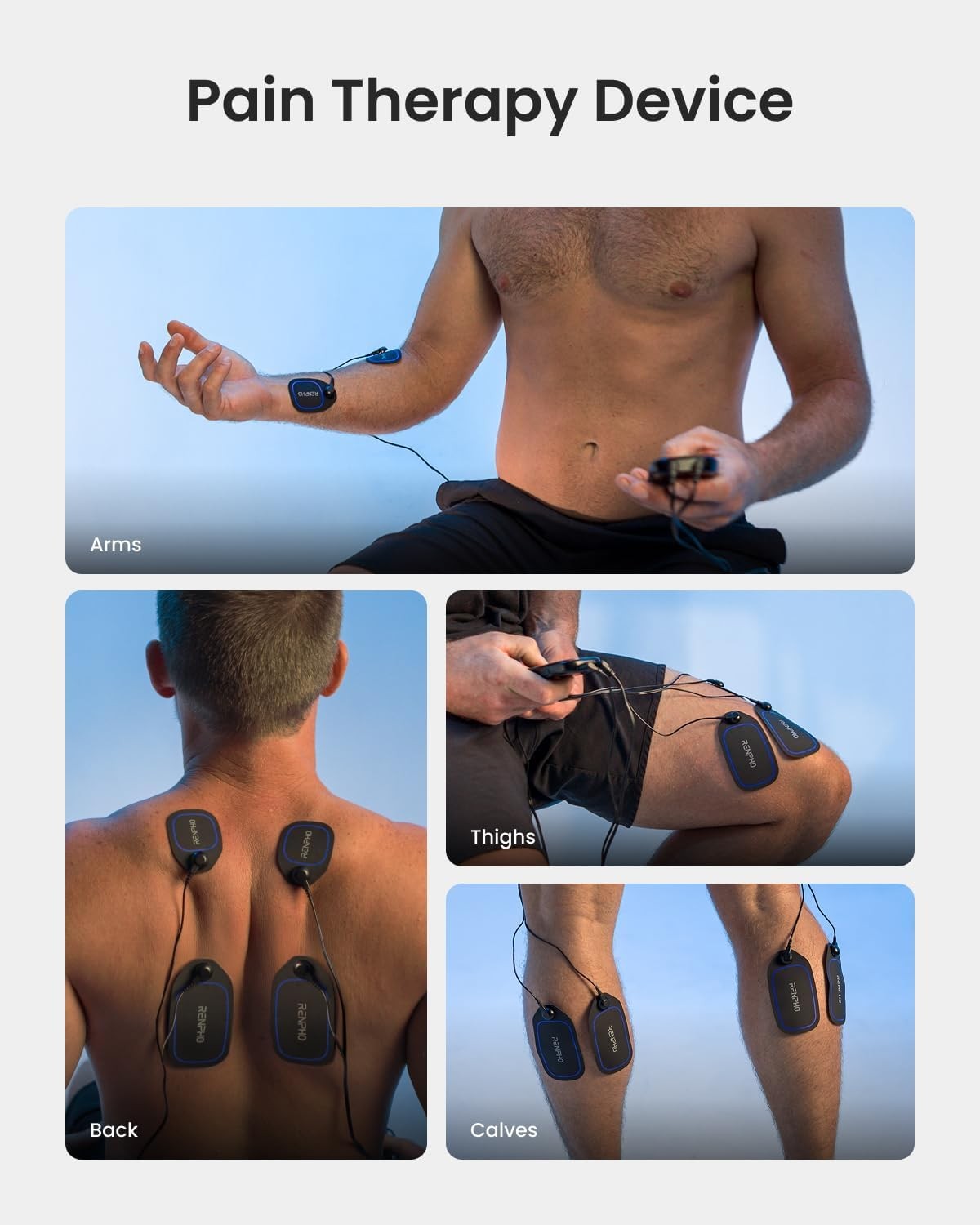 RENPHO TENS Unit Muscle Stimulator, 60 Programs EMS Unit for Back Pain Relief