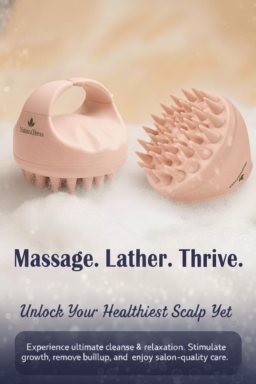 Silicone Scalp Massager for Hair Growth, Dandruff & Itchy Scalp Relief – Wet …