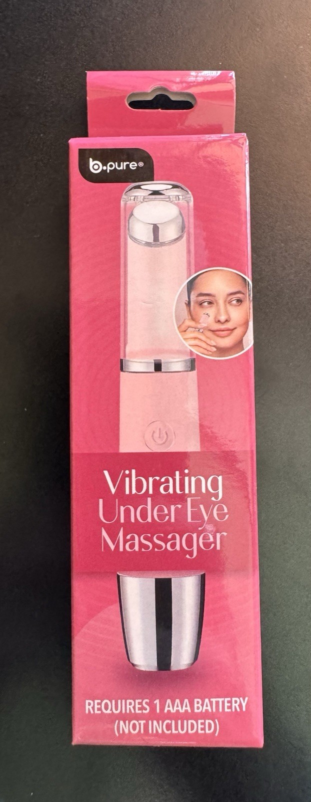 B•Pure Vibrating Under Eye Massager Pink
