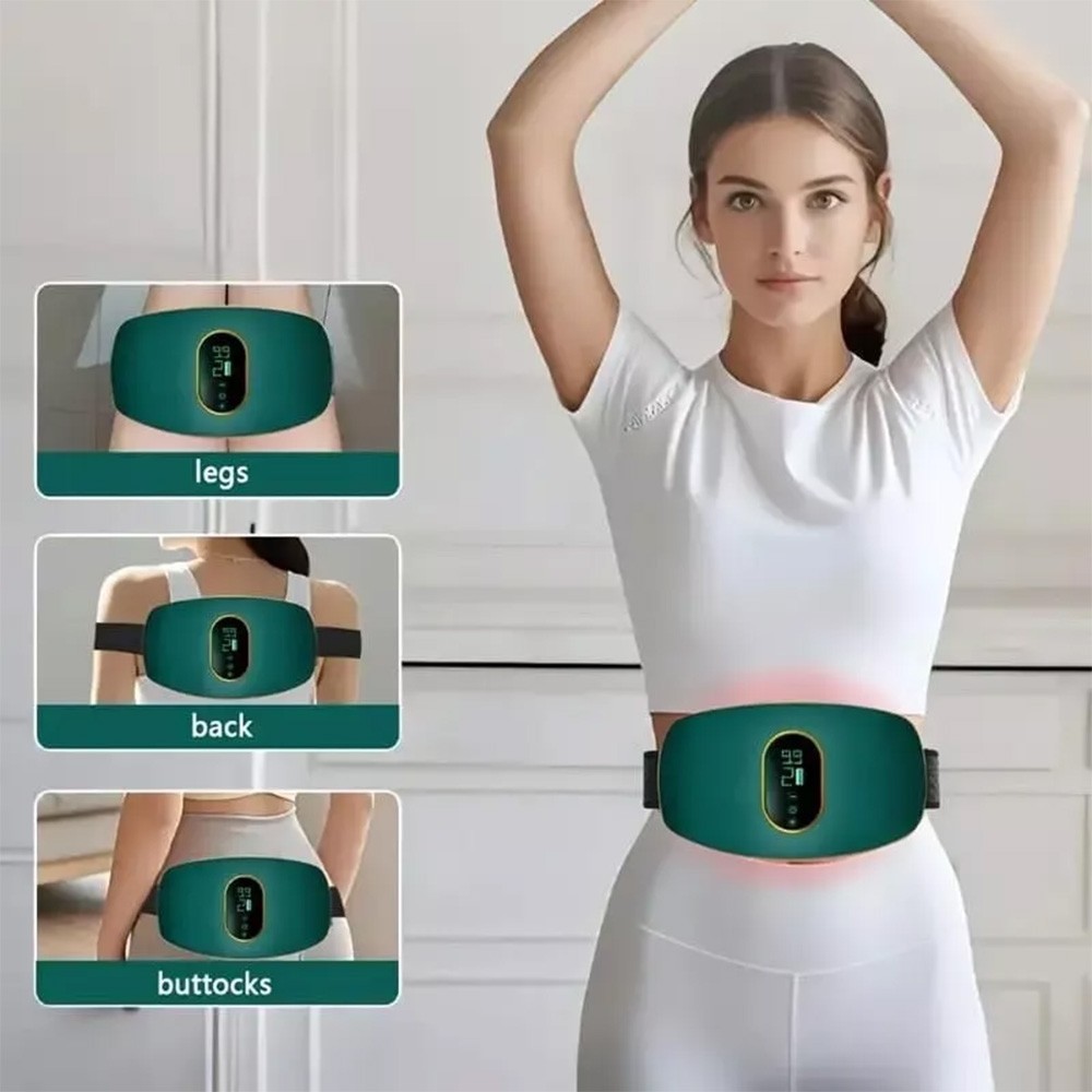 Electric Fat Burn Slimming Machine Weight Loss Belly Body Thin Massage Belt AU