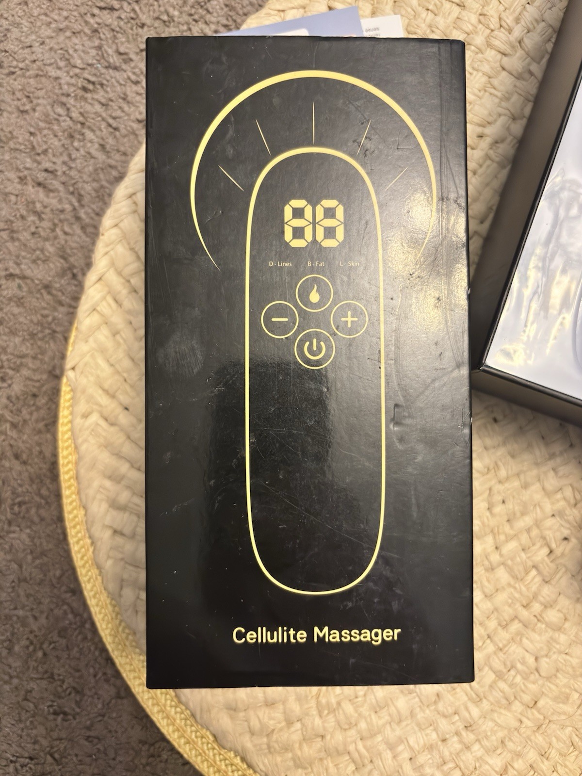 F1 Anti-Cellulite Handheld Body Massager Bio-Wave, Battery Powered, Black