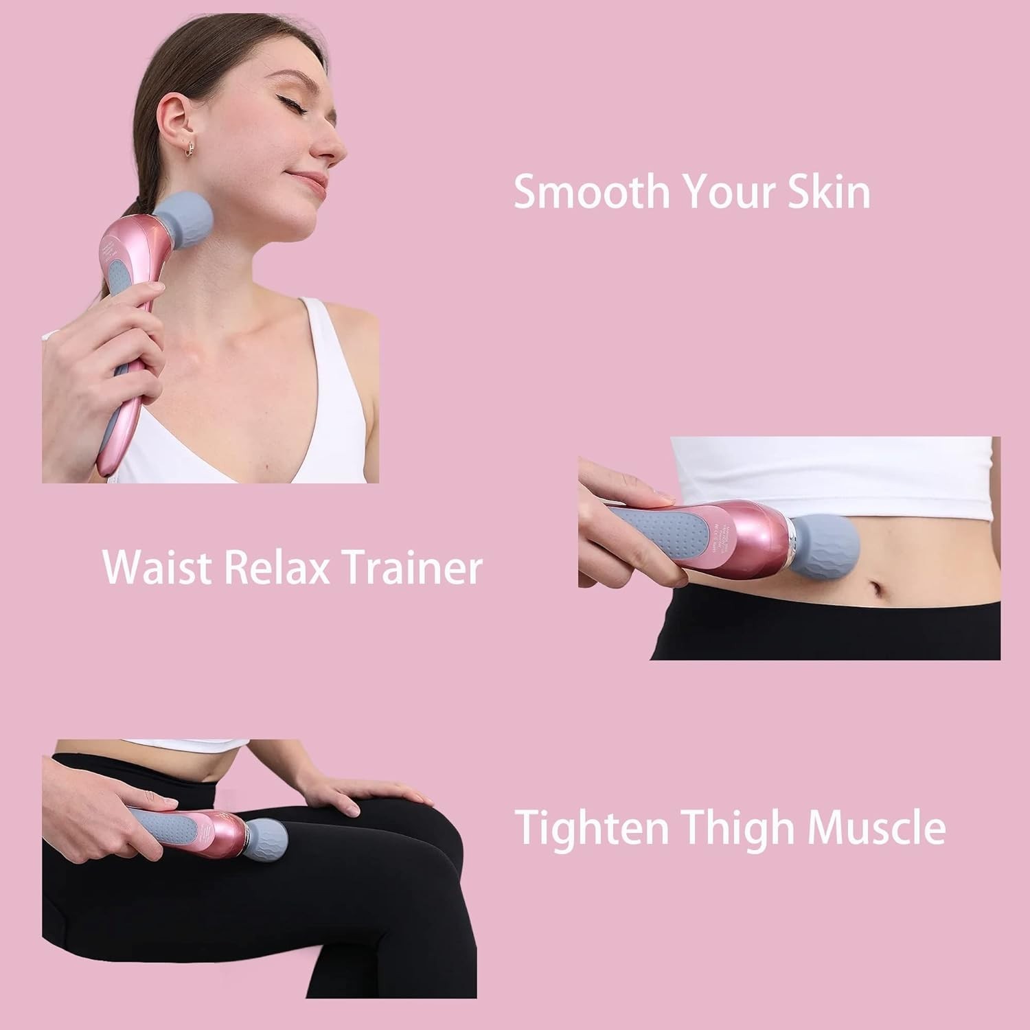 5 Mode Vibrating Massager – Cordless and Ergonomic for Travel & Home Use
