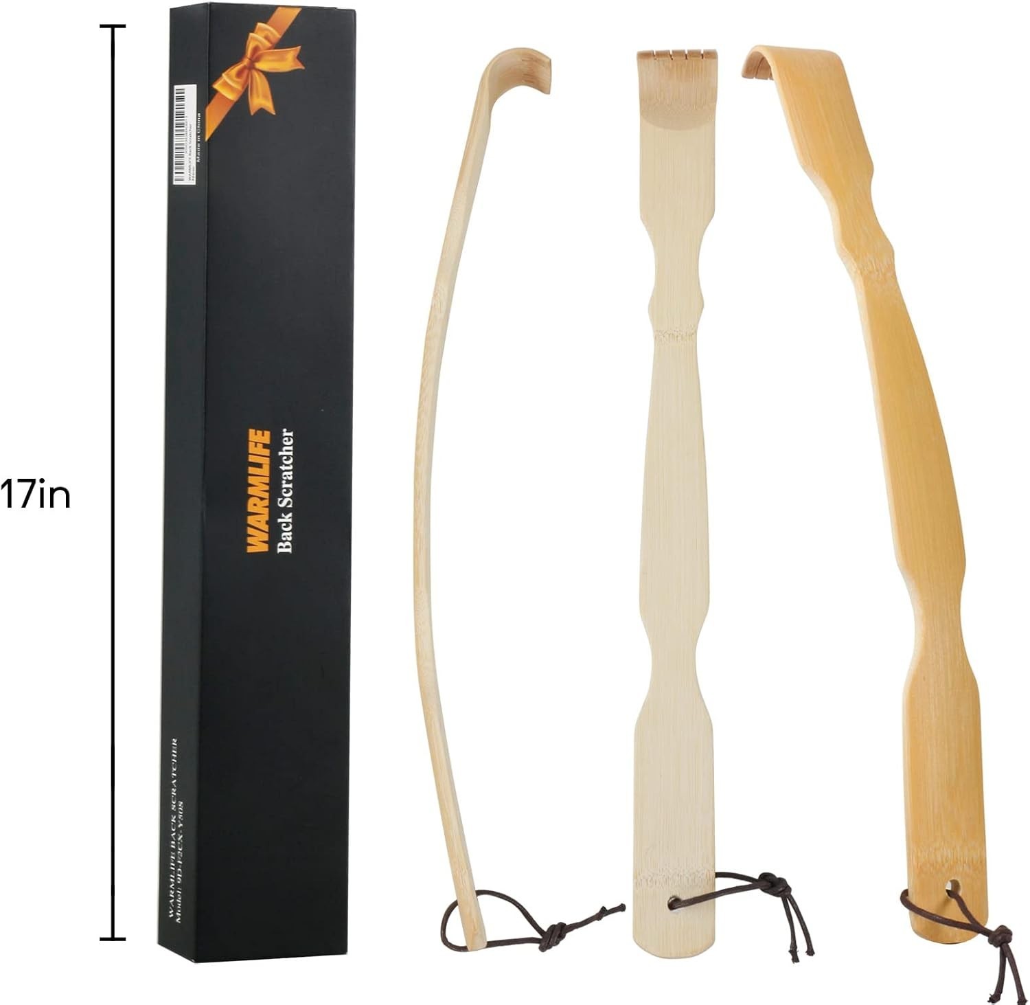 Ergonomic Bamboo Back Scratchers – 2 Pack Gifts for Relaxation & Comfort