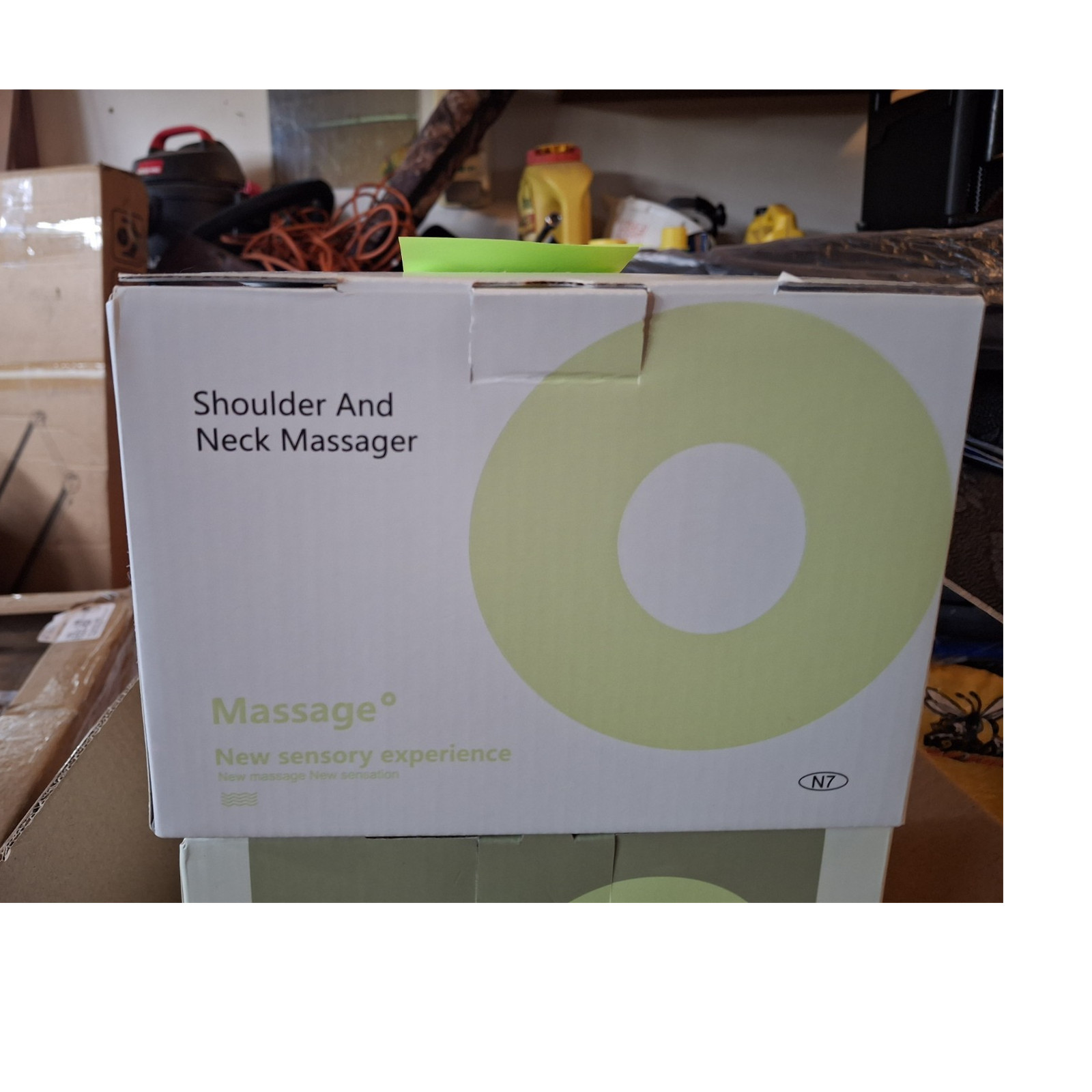 Massage° N7 Shoulder & Neck Massager Handheld White/Green for Neck Shoulder