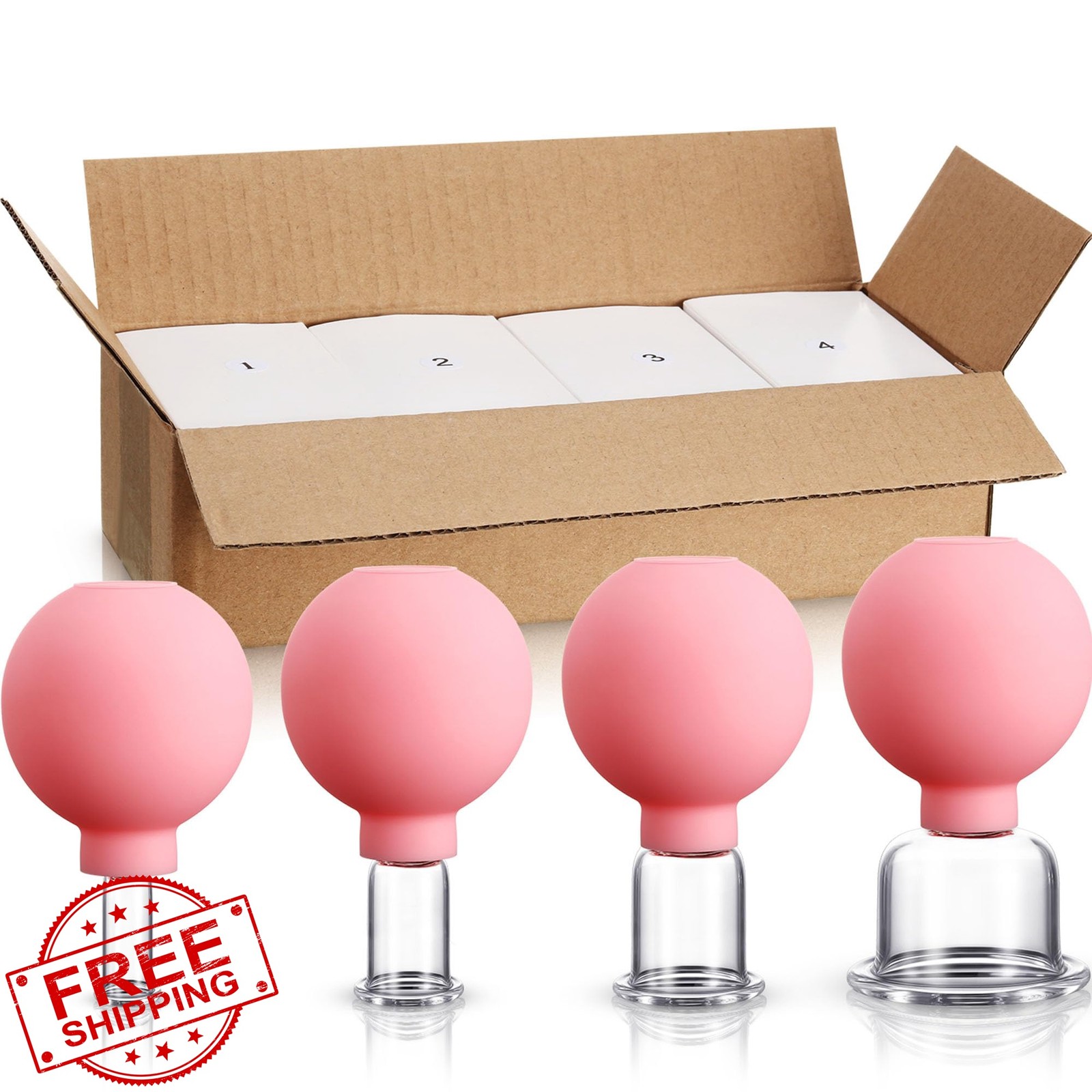 BBTO Glass Cupping Set Pink