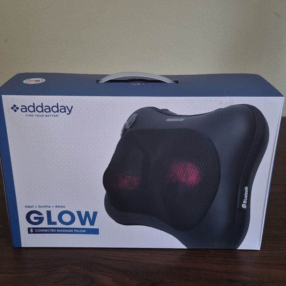 Addaday Glow Connected Massage Pillow with Bluetooth and Heat