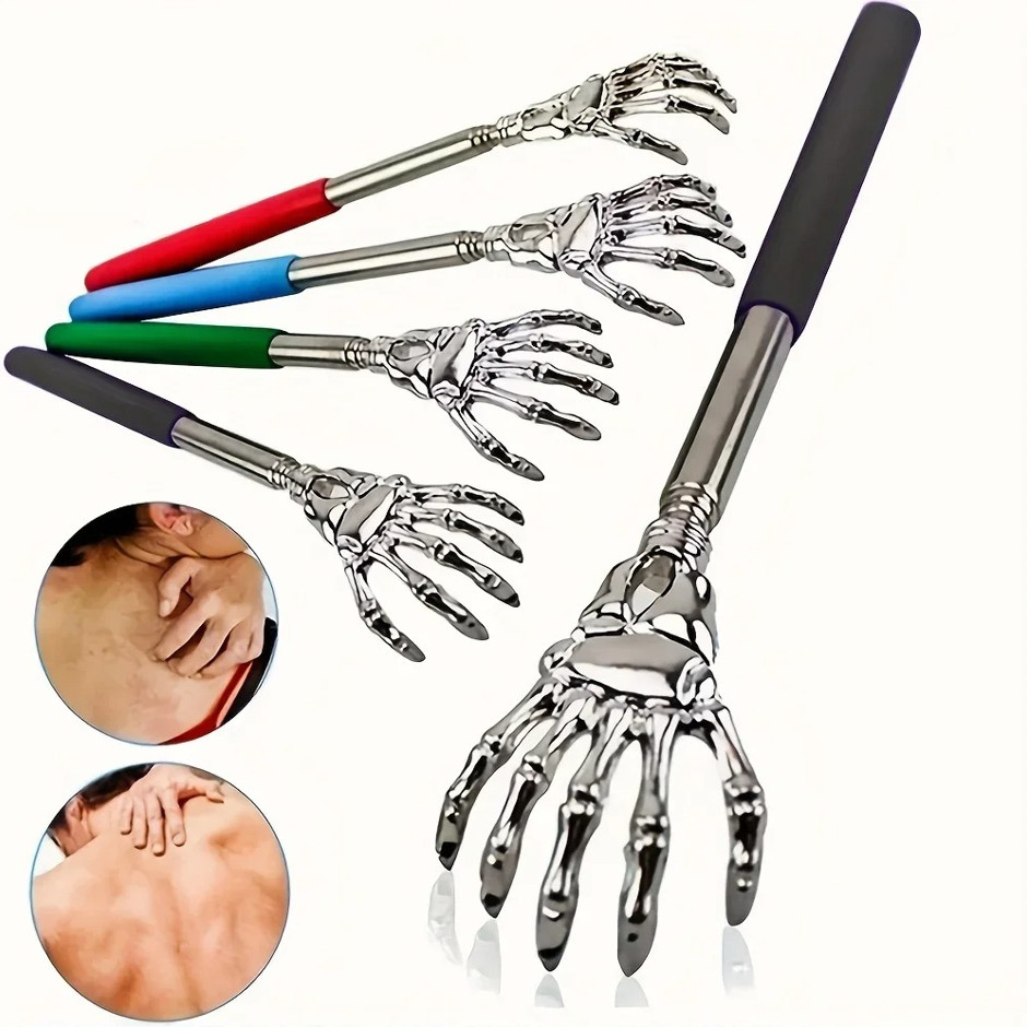 Portable Extendable Back Scratcher Stainless Steel Telescoping Back Massager