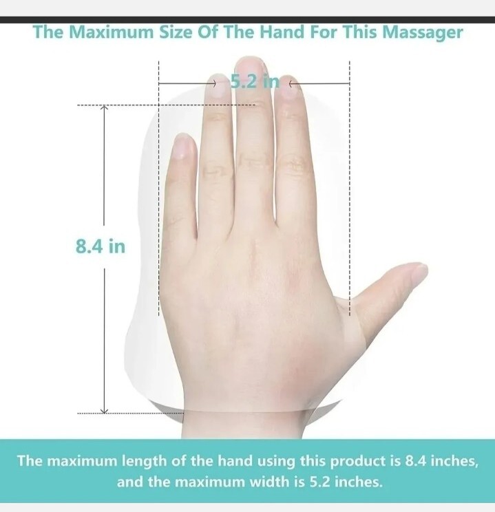 New Cincom CM-026H White Rechargeable Cordless Hand Massager With Heat