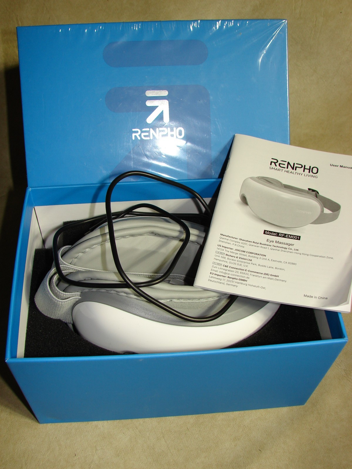 RENPHO RF-EM001 Electric Eye Massager – White