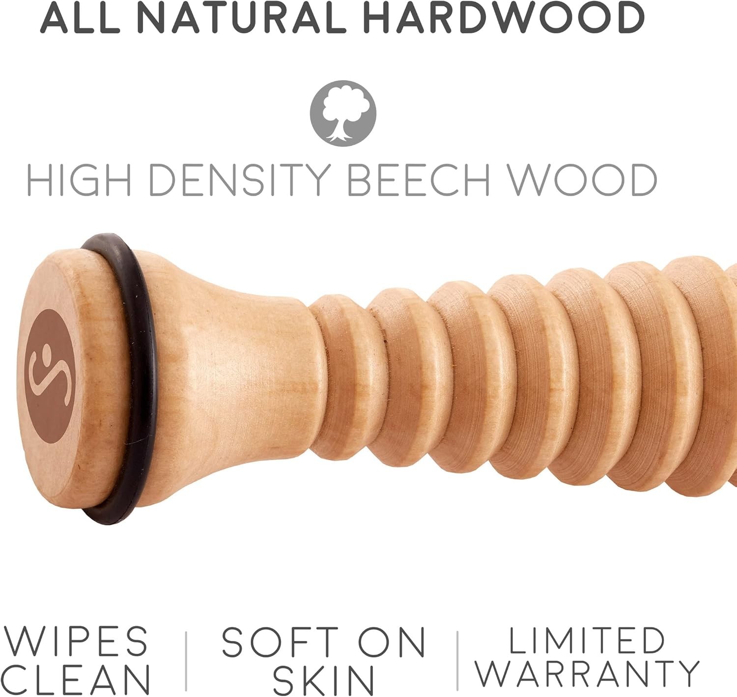 Wooden Foot Roller Massager for Plantar Fasciitis and Stress Relief