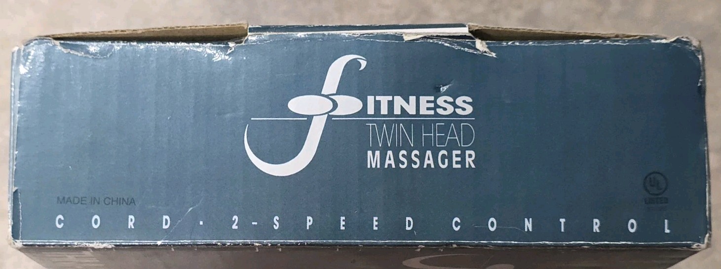 Comfort Zone Fitness Twin Head Massager THM-3 Two Speed 120V-18W