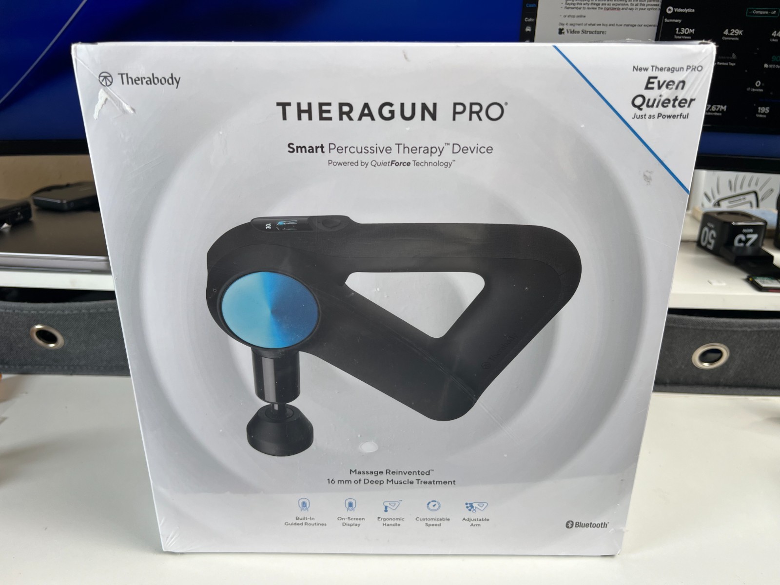 THERAGUN PRO Smart Percussive Therapy Device (5th Gen) NEW Sealed