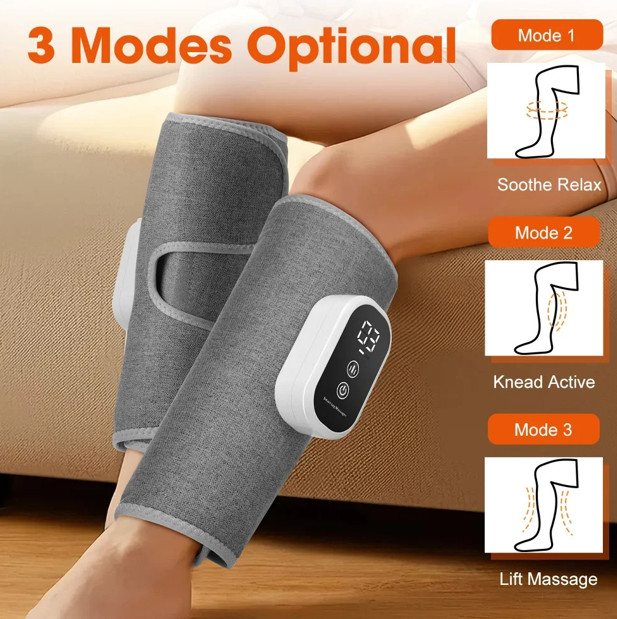 LymfoAir Air Compression Massager 2.0 | EMS, Heat, & Wireless & USB Rechargeabl