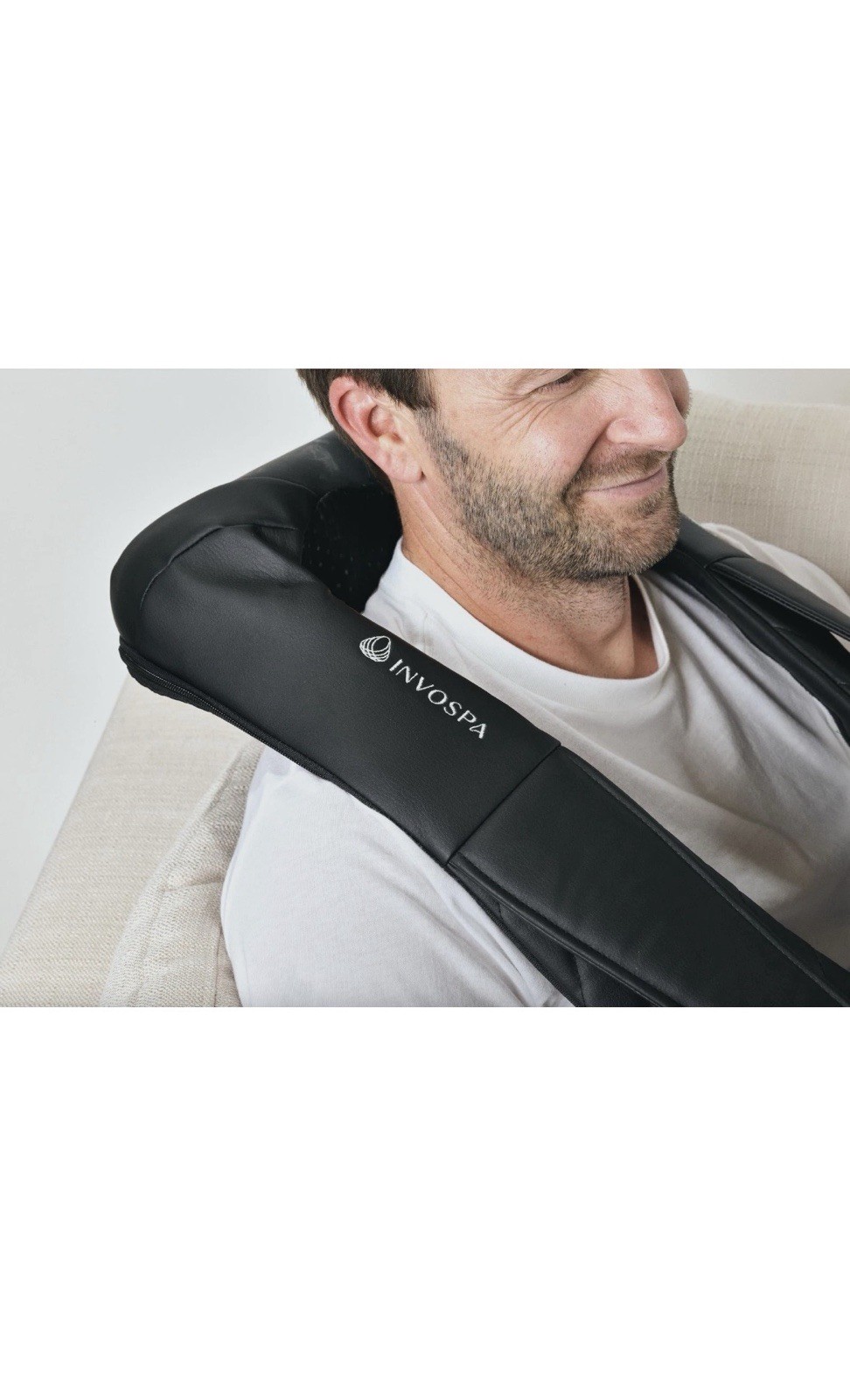 InvoSpa Shiatsu Back Shoulder and Neck Massager with Heat – Deep