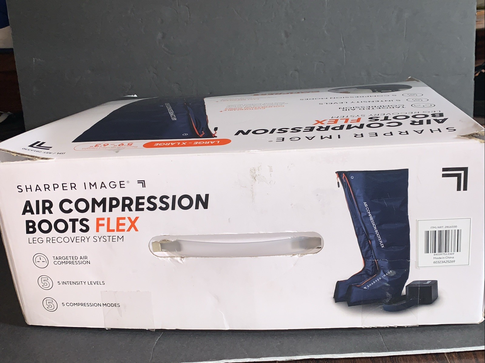 SHARPER IMAGE Air Compression Boots FLEX