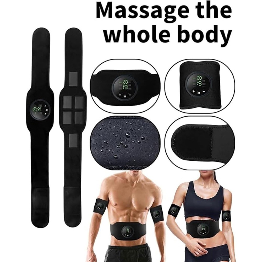 Next Gen Ultra EMS Muscle Stimulator Rechargeable Fitness AB Belt Toning Set