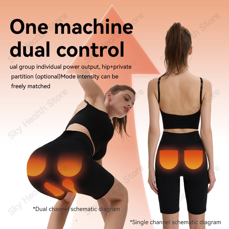Women EMS Hip Trainer Pants, 7 Modes 30 Levels，Fits Under 130 lbs