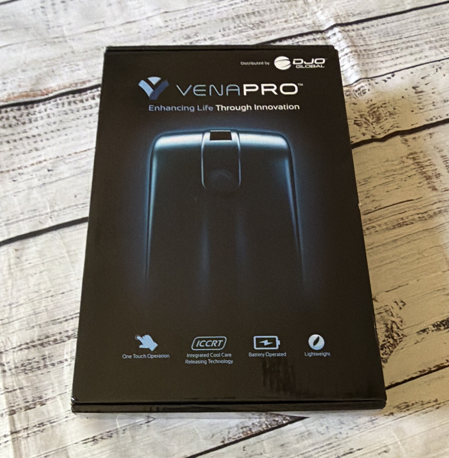 Venapro Battery-Operated Percussion Handheld Massager, Black, 2hr, 3V