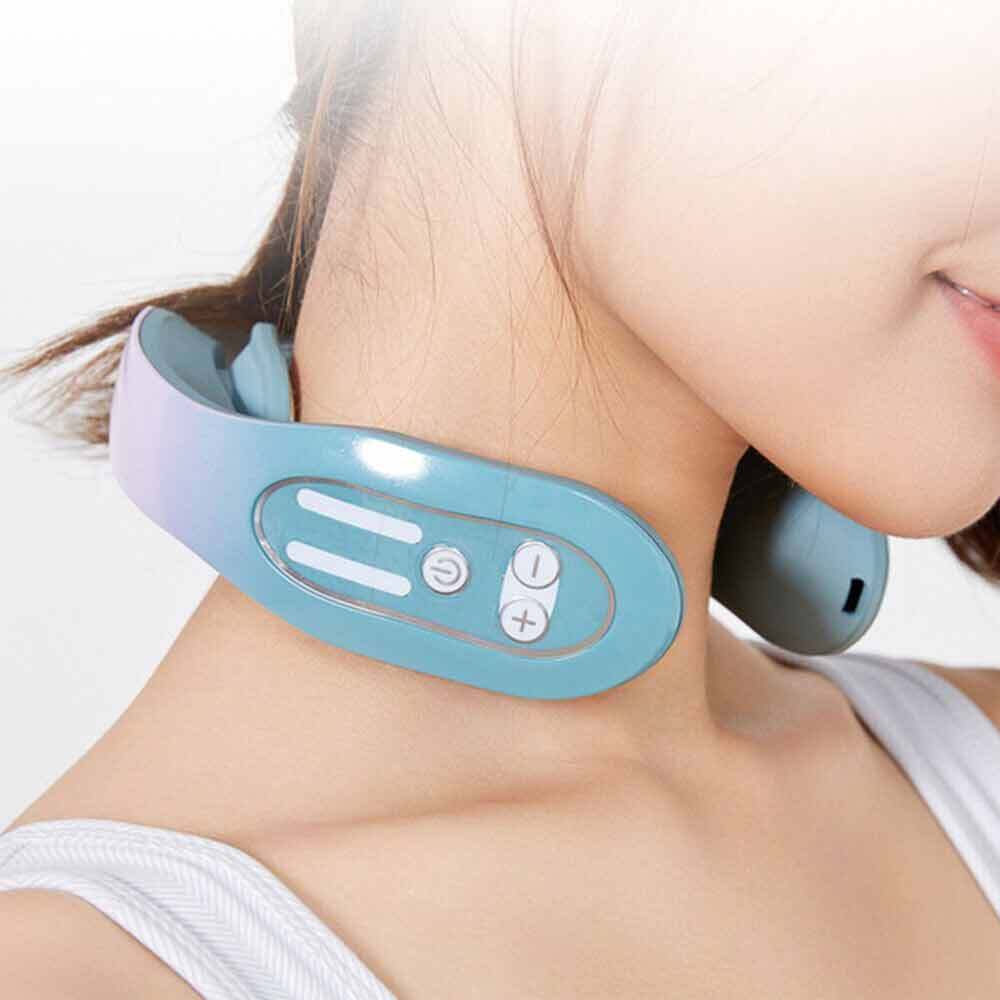 Smart Neck Massager Heating Lightweight Micro Electric Massager Usb charging