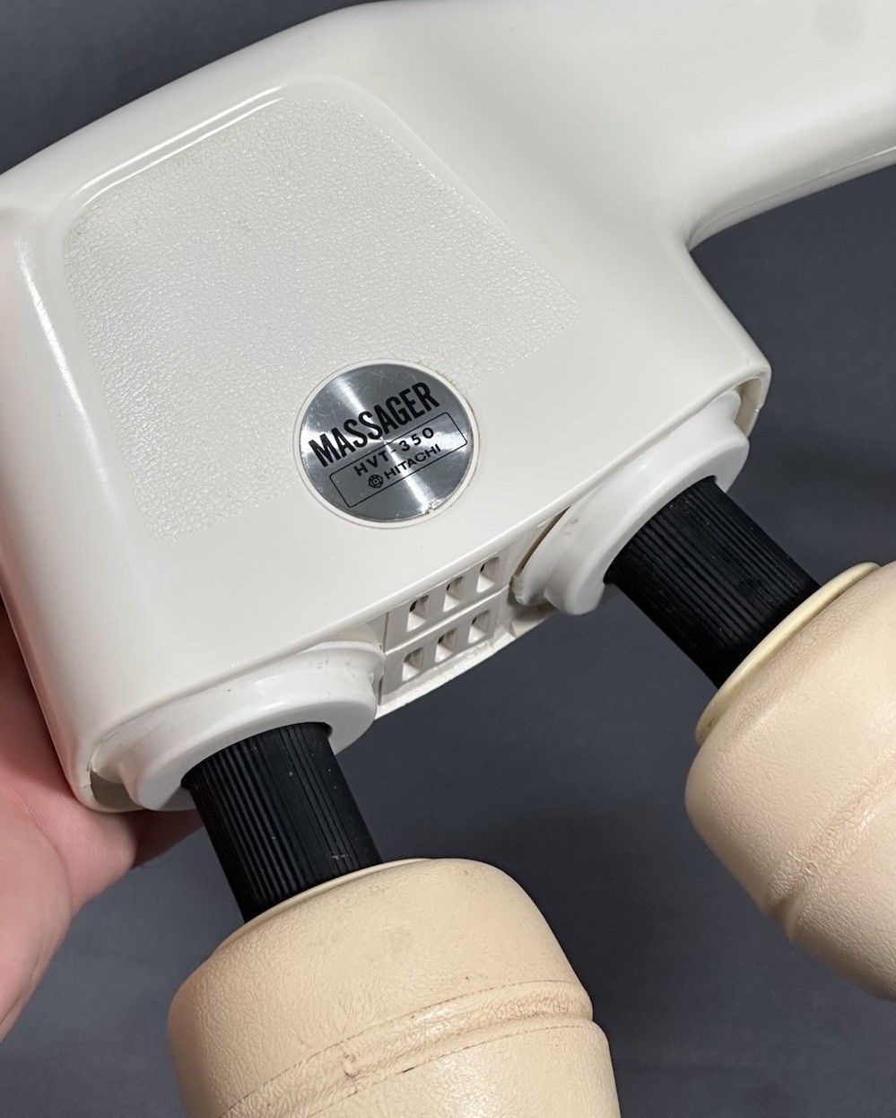 Hitachi HVT-350 Massager Dual Twin Heads Electric 2 Speed Vintage Tested Japan