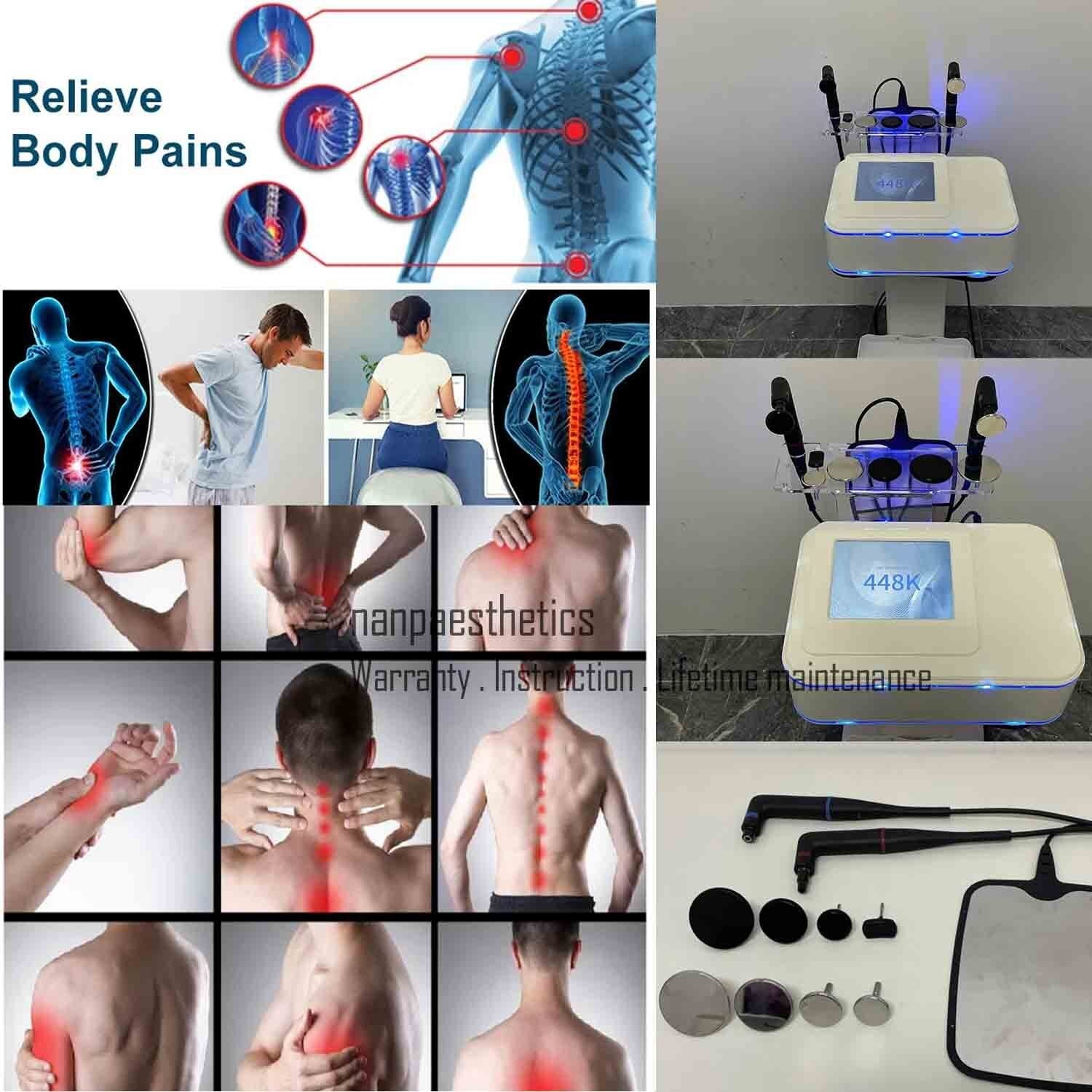 Tecar Therapy Machine Physiotherapy Pain Relief Body Massage Shaping Face Lift