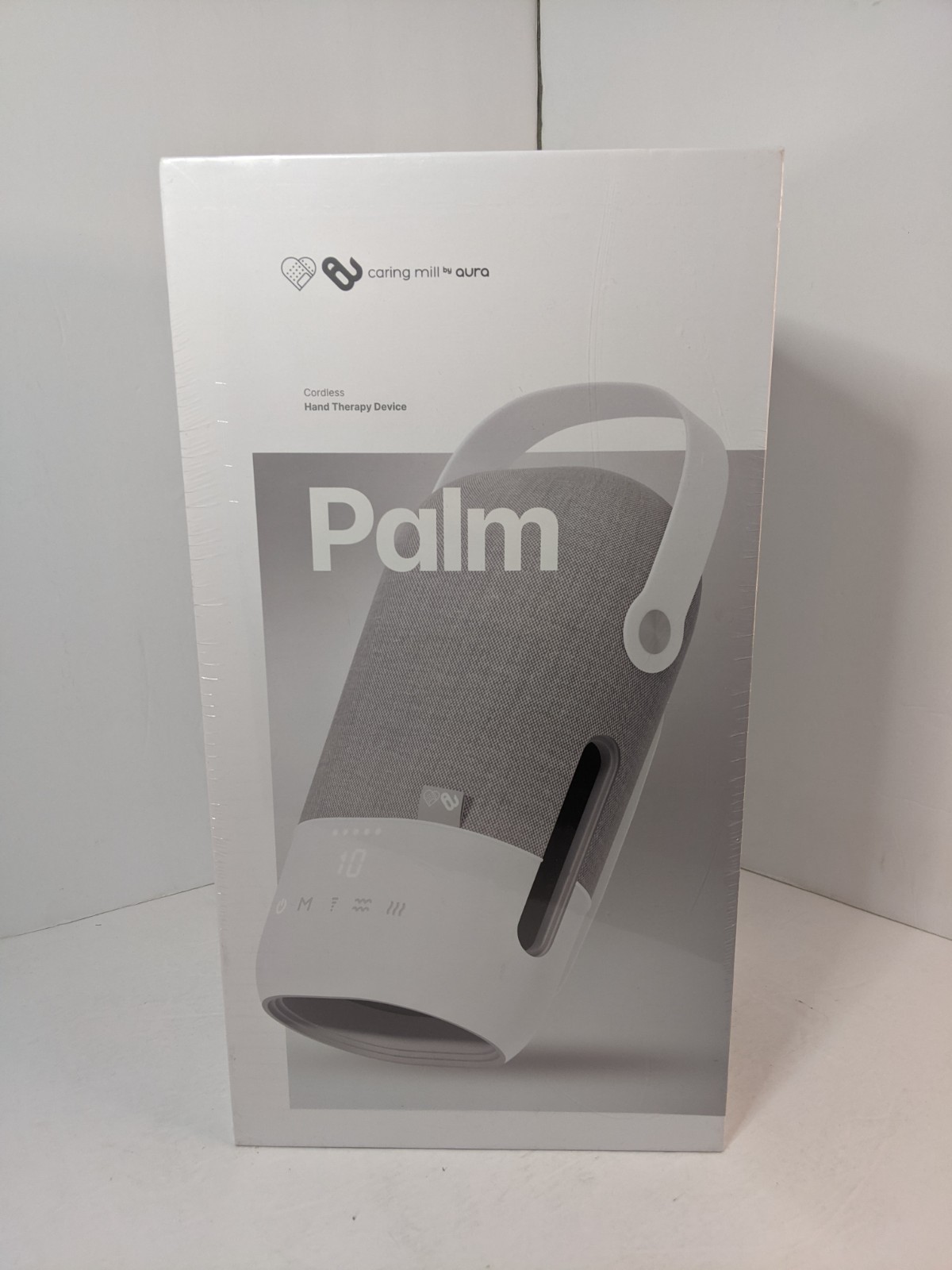 Caring Mill by Aura Cordless Palm Hand Therapy Device in Gray & White CT40 NEW