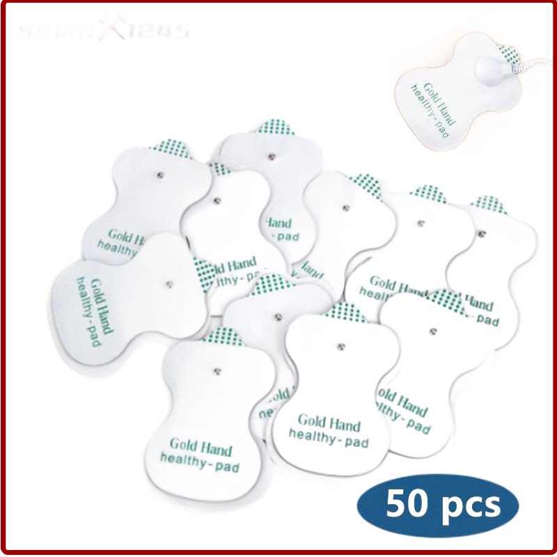 50PCS New Massager & Electrode Snap On Replacement Pads For Pulse Tens Unit