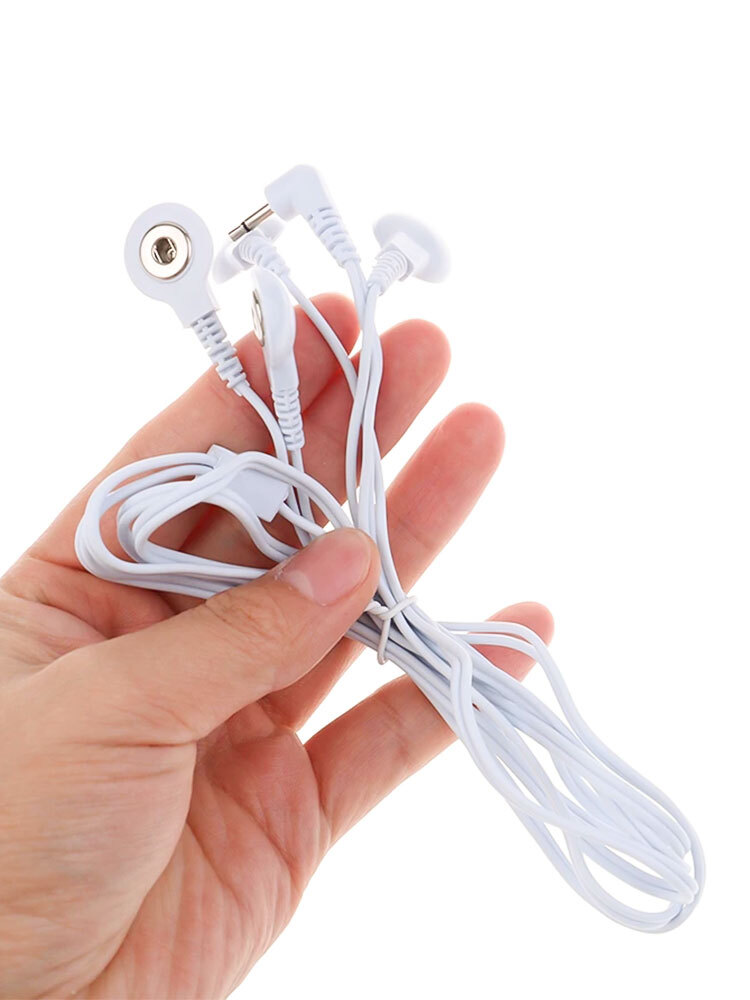 Electrode Lead Wires Connecting Cable Digital TENS Therapy Massager 3.5mm 2.5mm