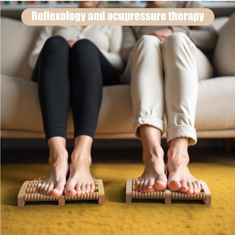 Foot massager, relieves plantar fasciitis, leg pain treatment suitable for both