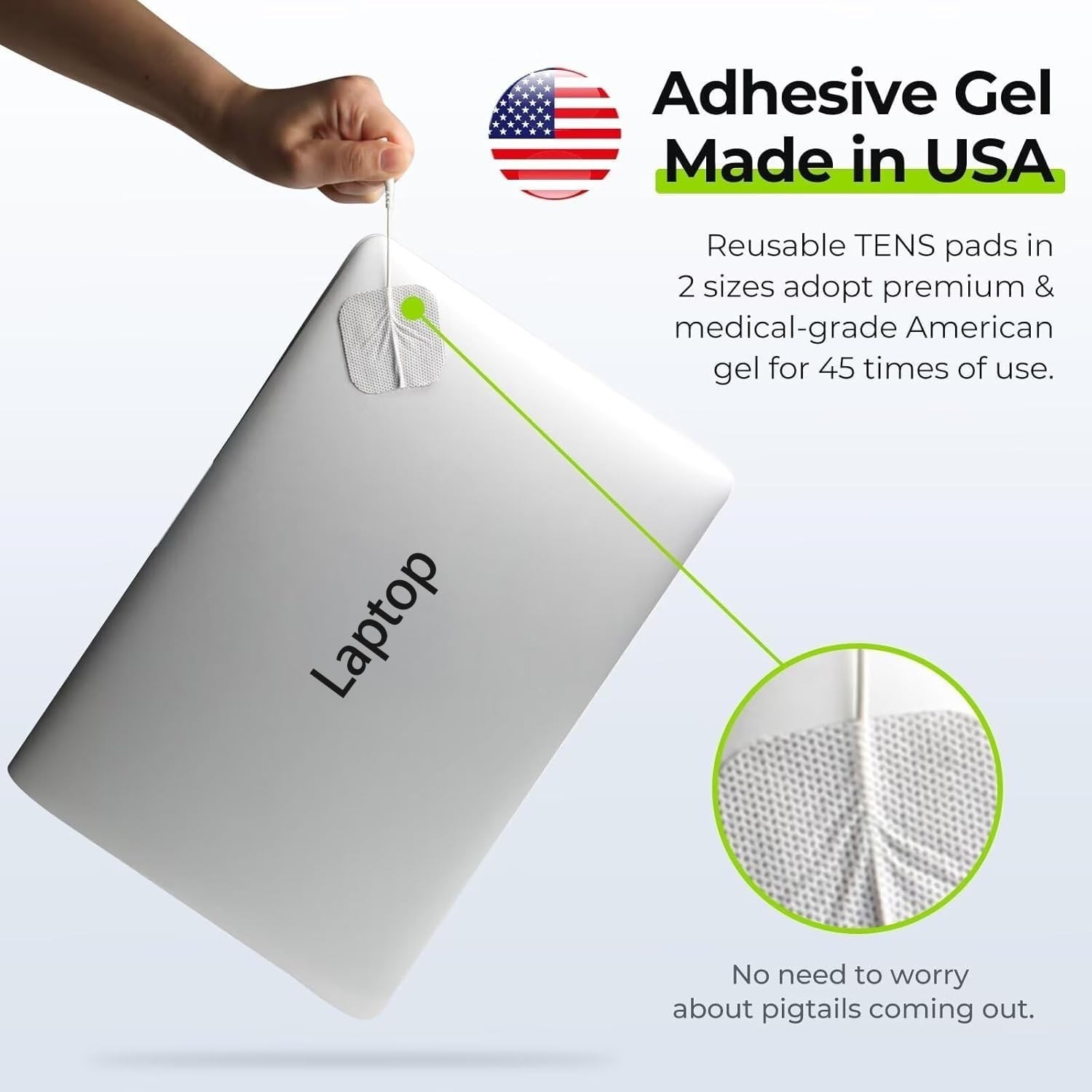 Portable 3-in-1 TENS Muscle Stimulator with 40 Intensity Levels – Rechargeable