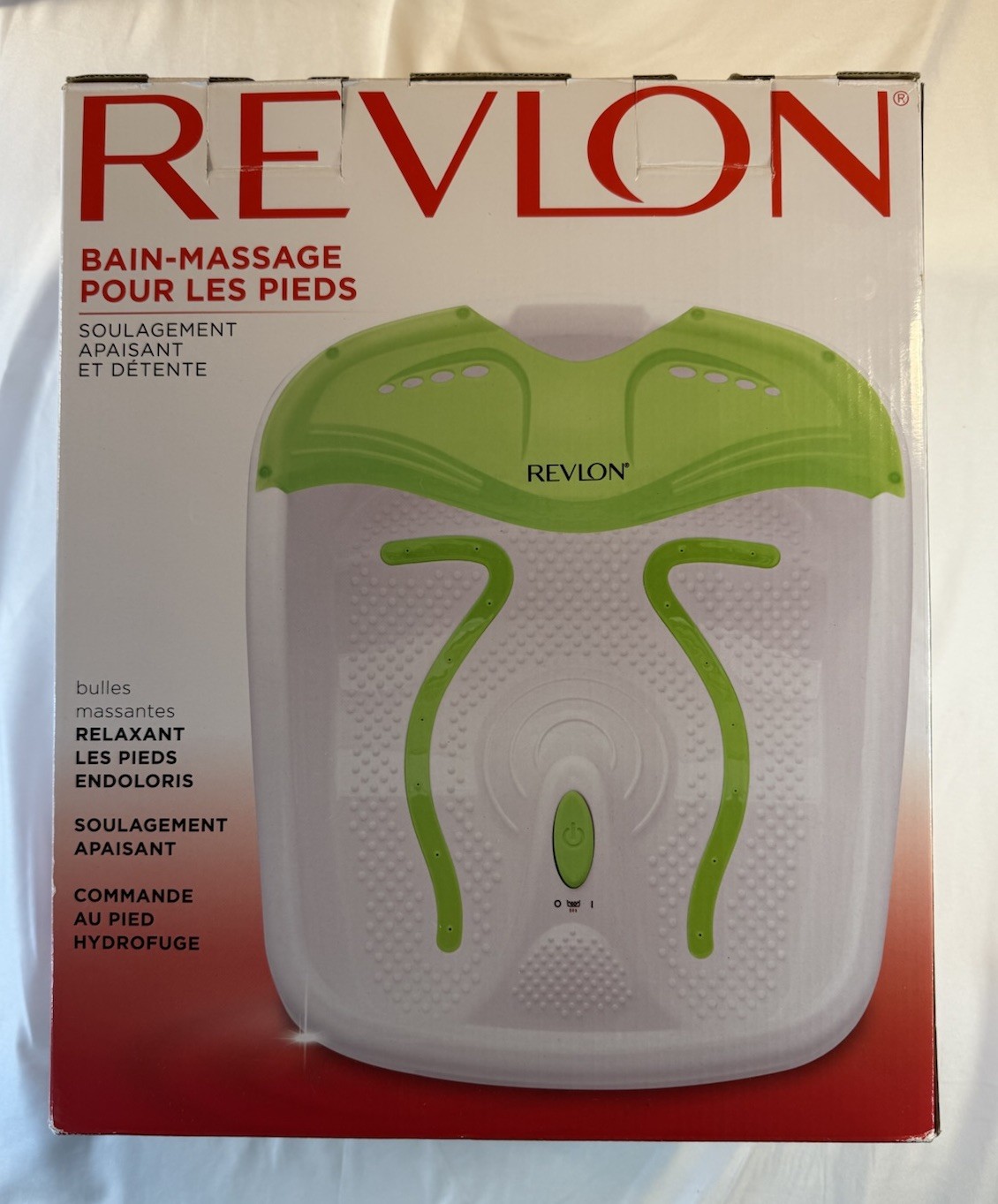 Revlon Foot Spa, with Toe Touch Control, Massaging, Smartheat, Contoured