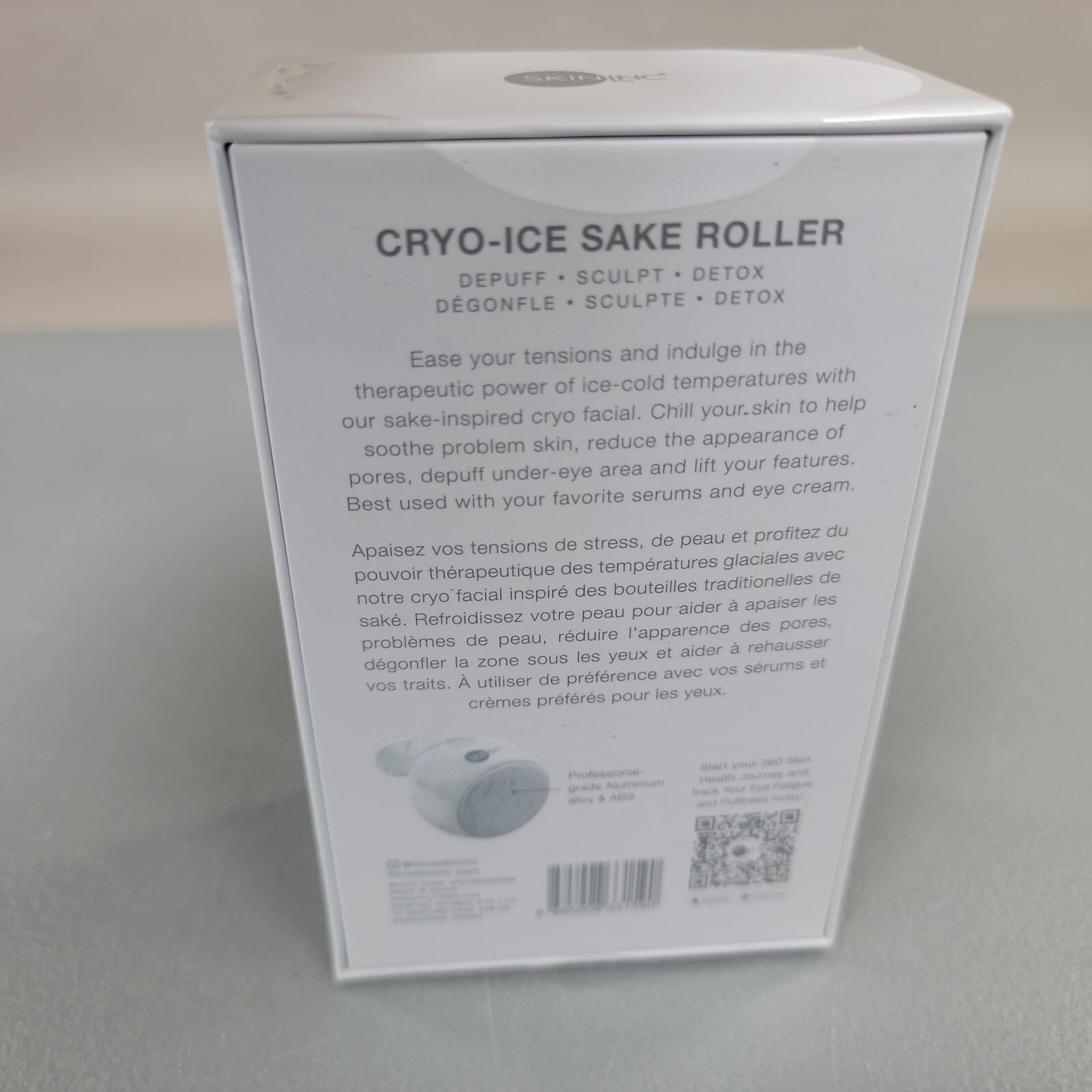 CRYO-ICE SAKE ROLLER SkinInc Sculpting & Depuffing Pink to White – Sealed & New