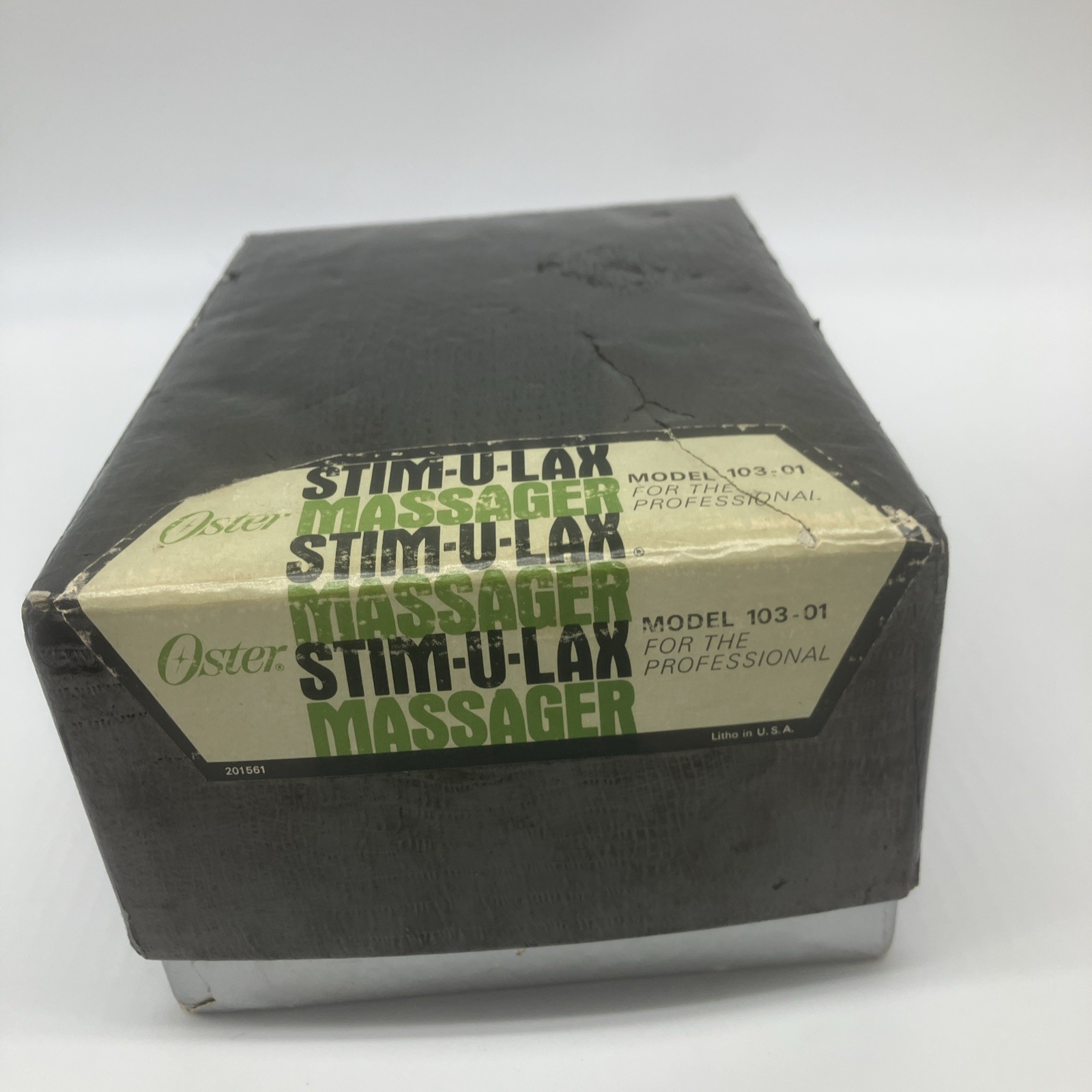 VINTAGE OSTER STIM U LAX HAND MASSAGER 103-01A BALL BEARING CHROME IN BOX TESTED