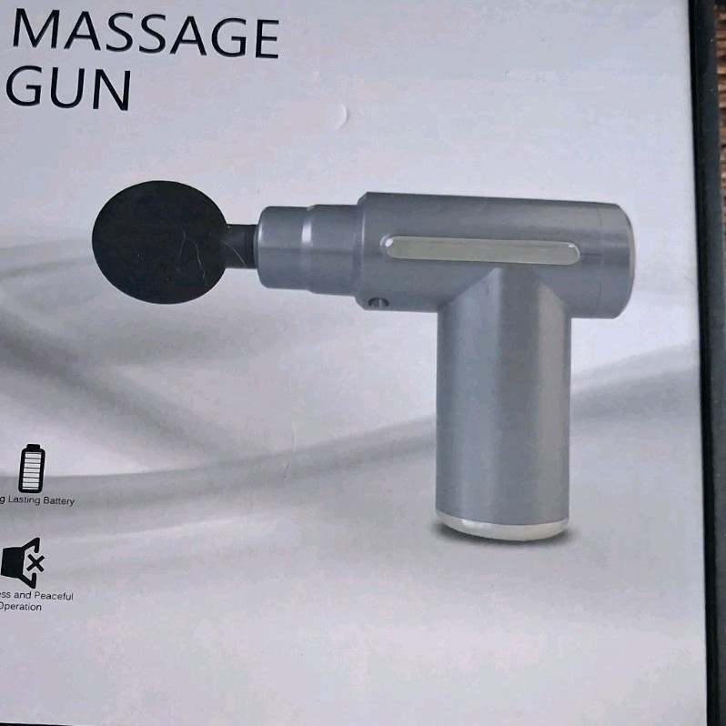 Rechargeable Massage Gun Full Body Massager w/ 4 Heads USB-C Charging