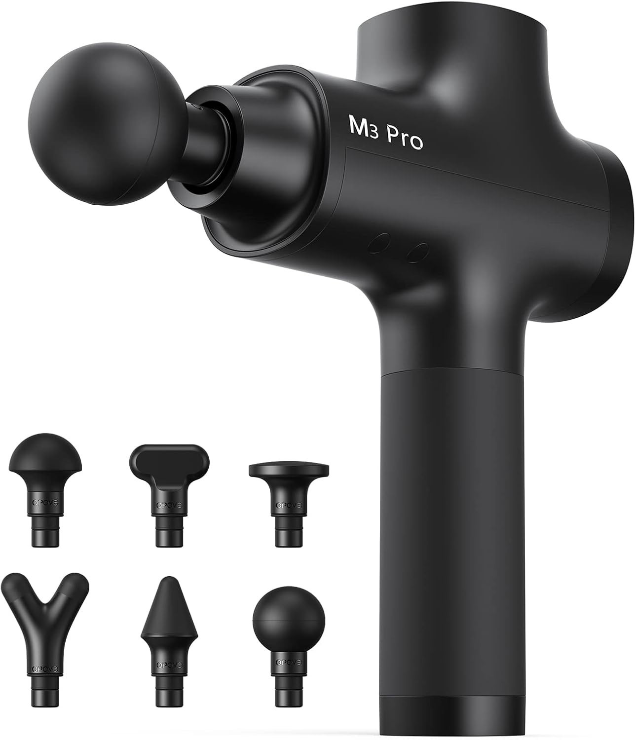Black M3 Pro 2 Handheld Massage Gun – 5 Speeds, Long Battery Life, Travel Case