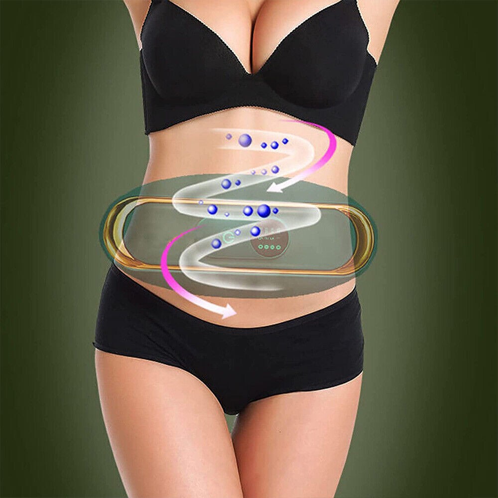 Body Fat Burning Machine Slimming Losing Weight Belly Cellulite Massager W/ Belt