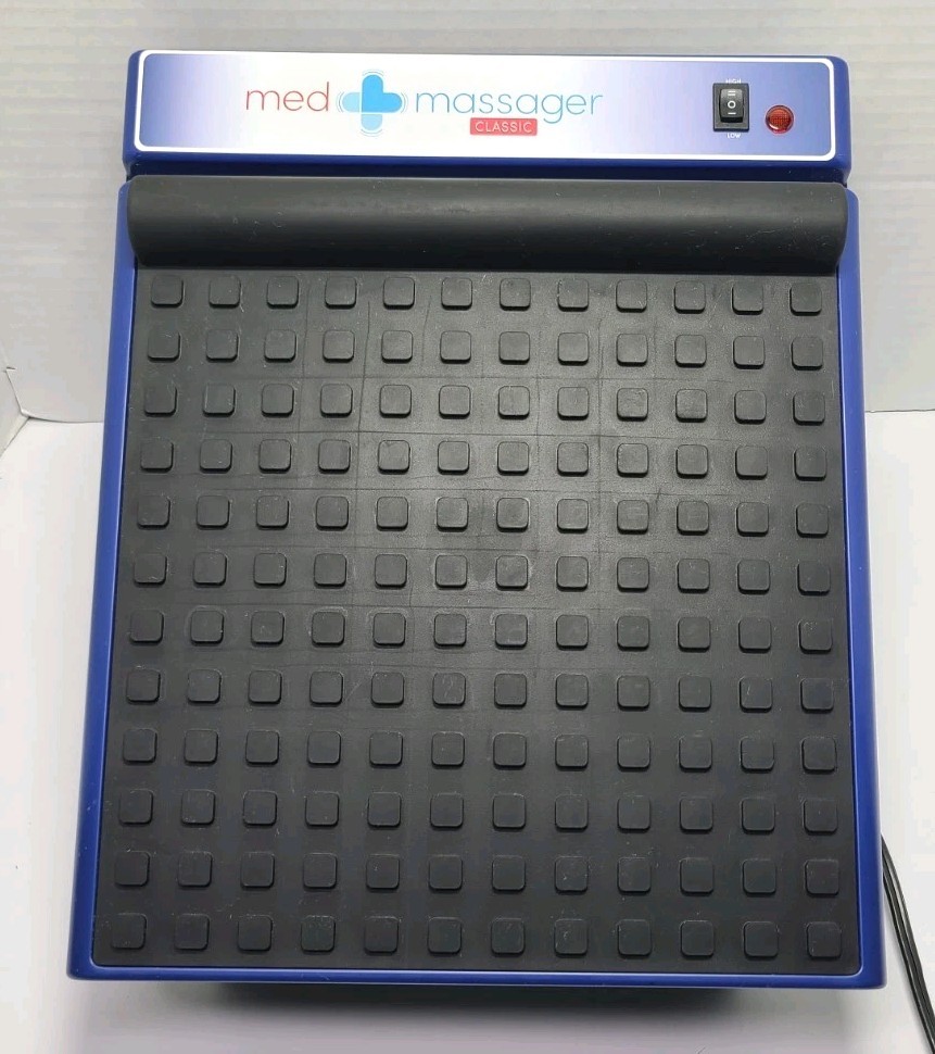 MedMassager MMF08 Classic Foot Massager Blue Dual Speed Therapeutic Machine