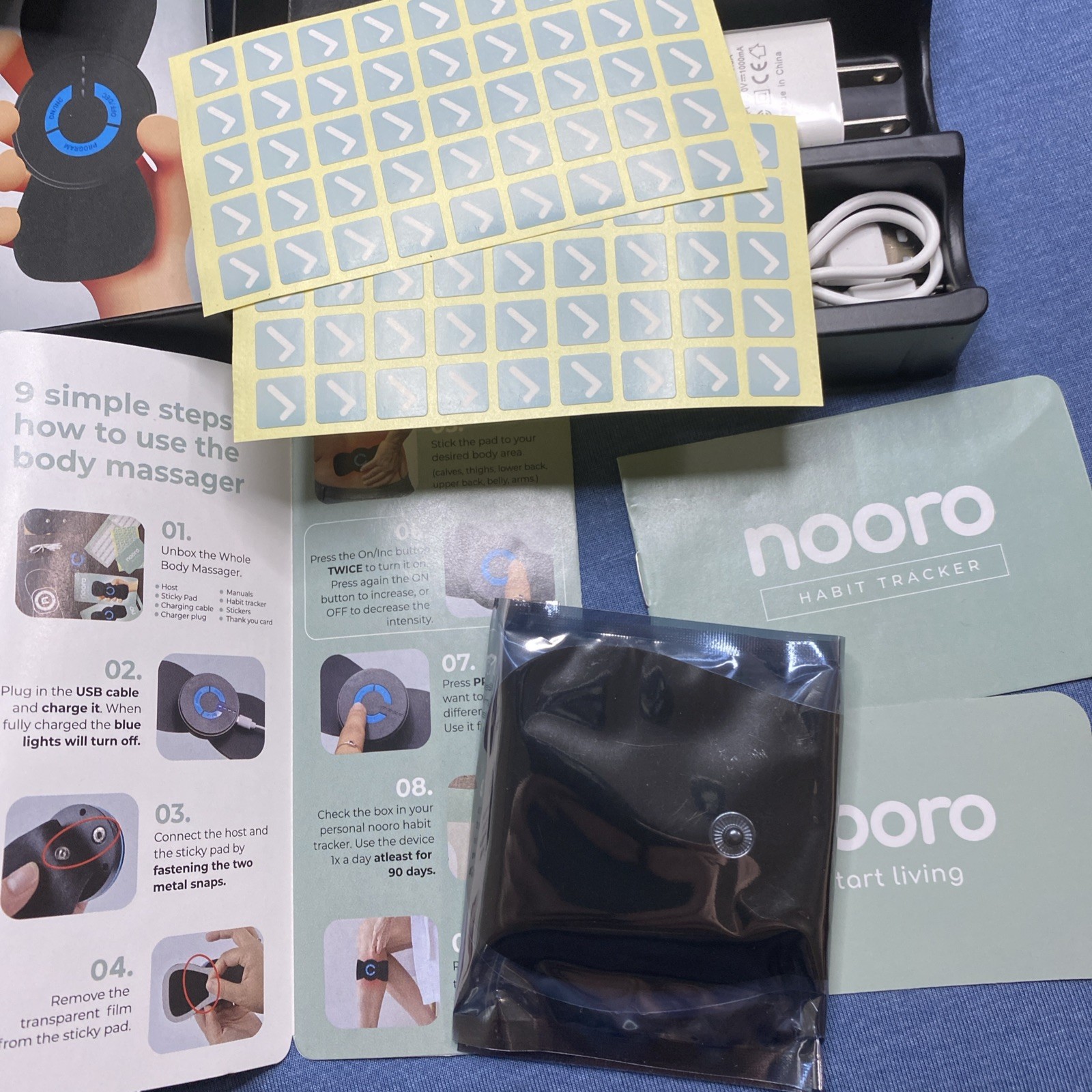 Lot of 2 NEW SEALED GENUINE Nooro Ultimate Whole Body Massager V1.0 OPEN BOX