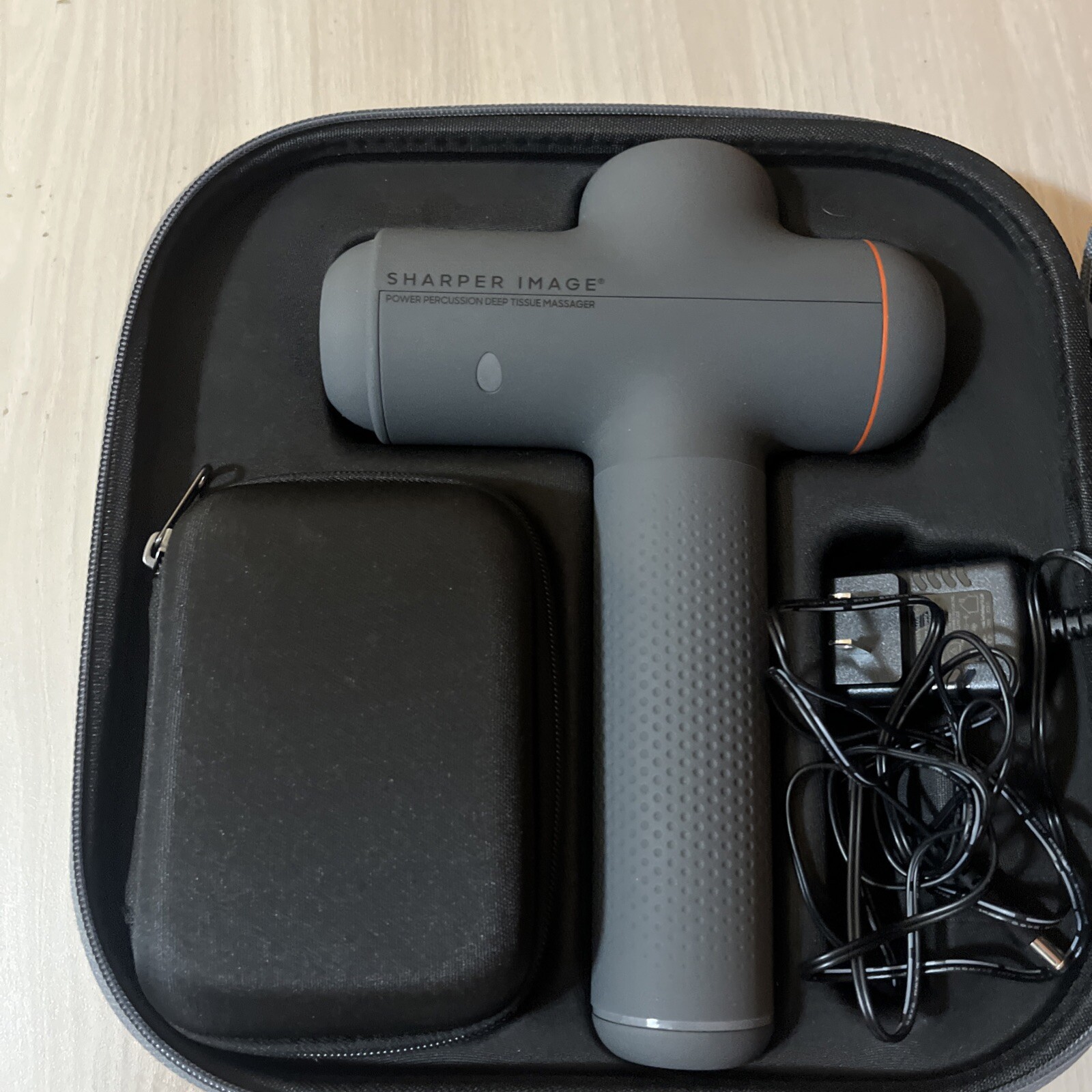 ✨️ Sharper Image Power Percussion Deep Tissue Massager – Gray 🆕 As Shown