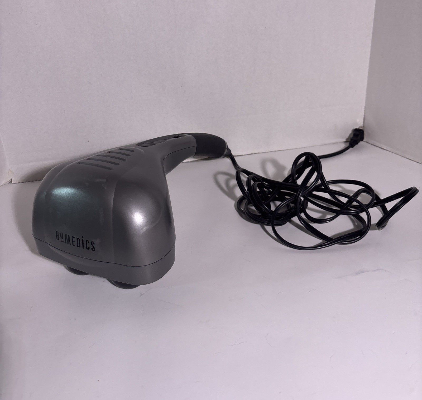 Homedics Hand Held Percussion Massager Wand Model PA-100A Dual Pivoting Heads