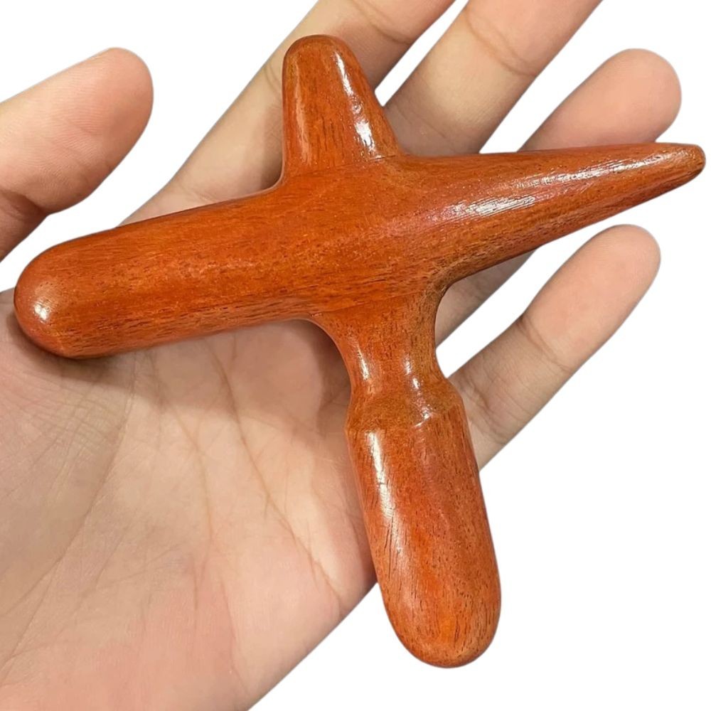 3 Pcs Thai Traditional Wooden Massage Stick Hand Foot Reflexology Massager Tool