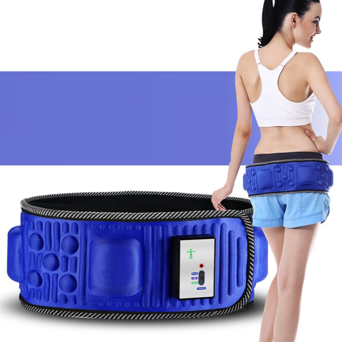 Top Unisex Waist Workout Massager for Effective Core Training – Electric Blue