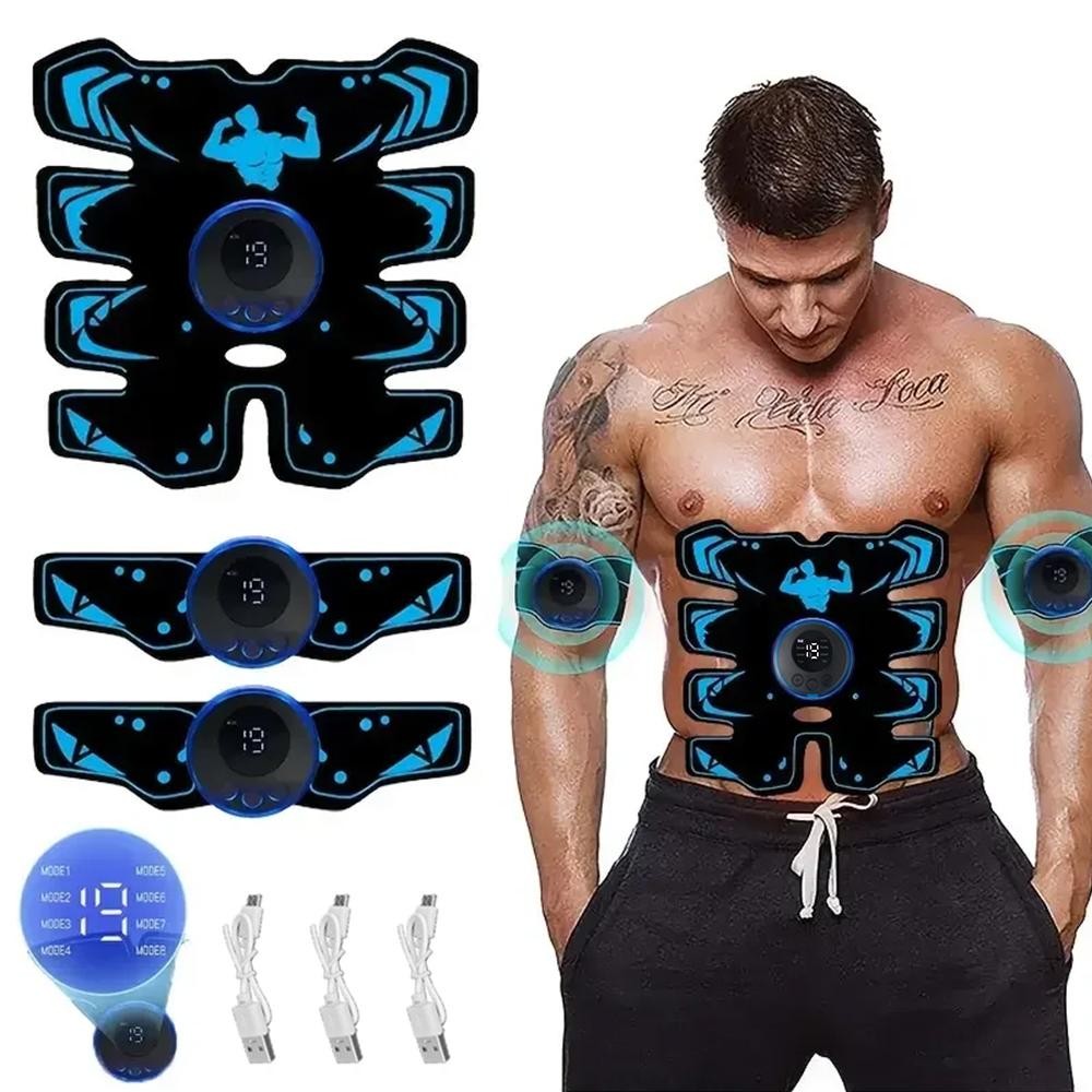 New USB Rechargeable EMS Muscle Stimulator ABS Arm 3 IN 1 Trainer Smart Wireless