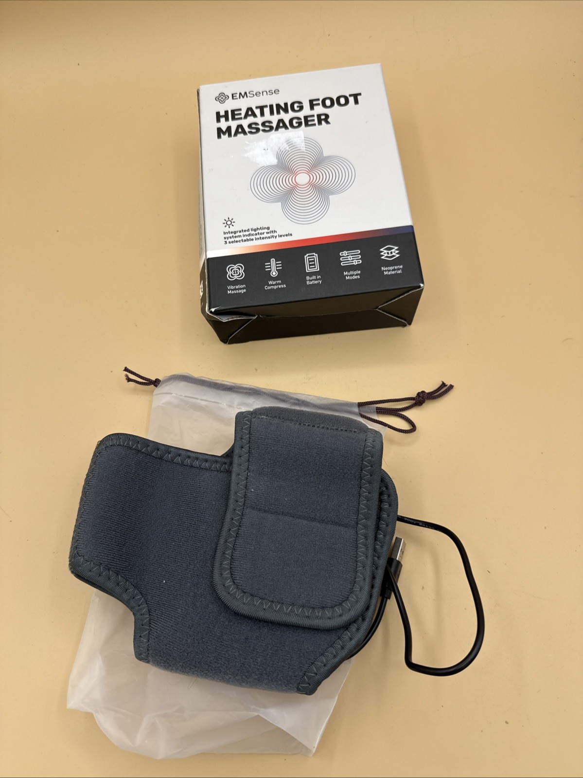 EMSense Pulsating Heat Foot & Nerve Relaxing Neuropathy Massager Therapy