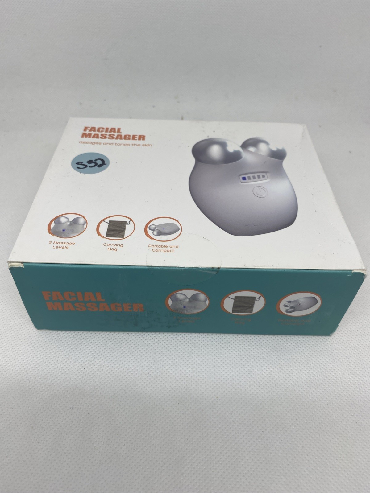 Facial Massager 5 Massage Levels, Portable & Compact Carrying Bag
