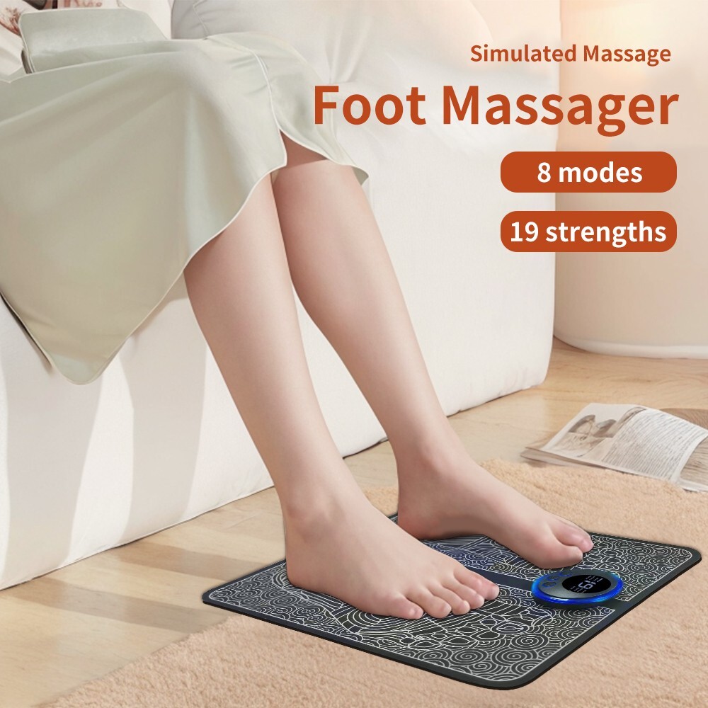 Fatigue Savior Intelligent Tens Massage Pad Vibrator Feet Leg Muscle Stimulator