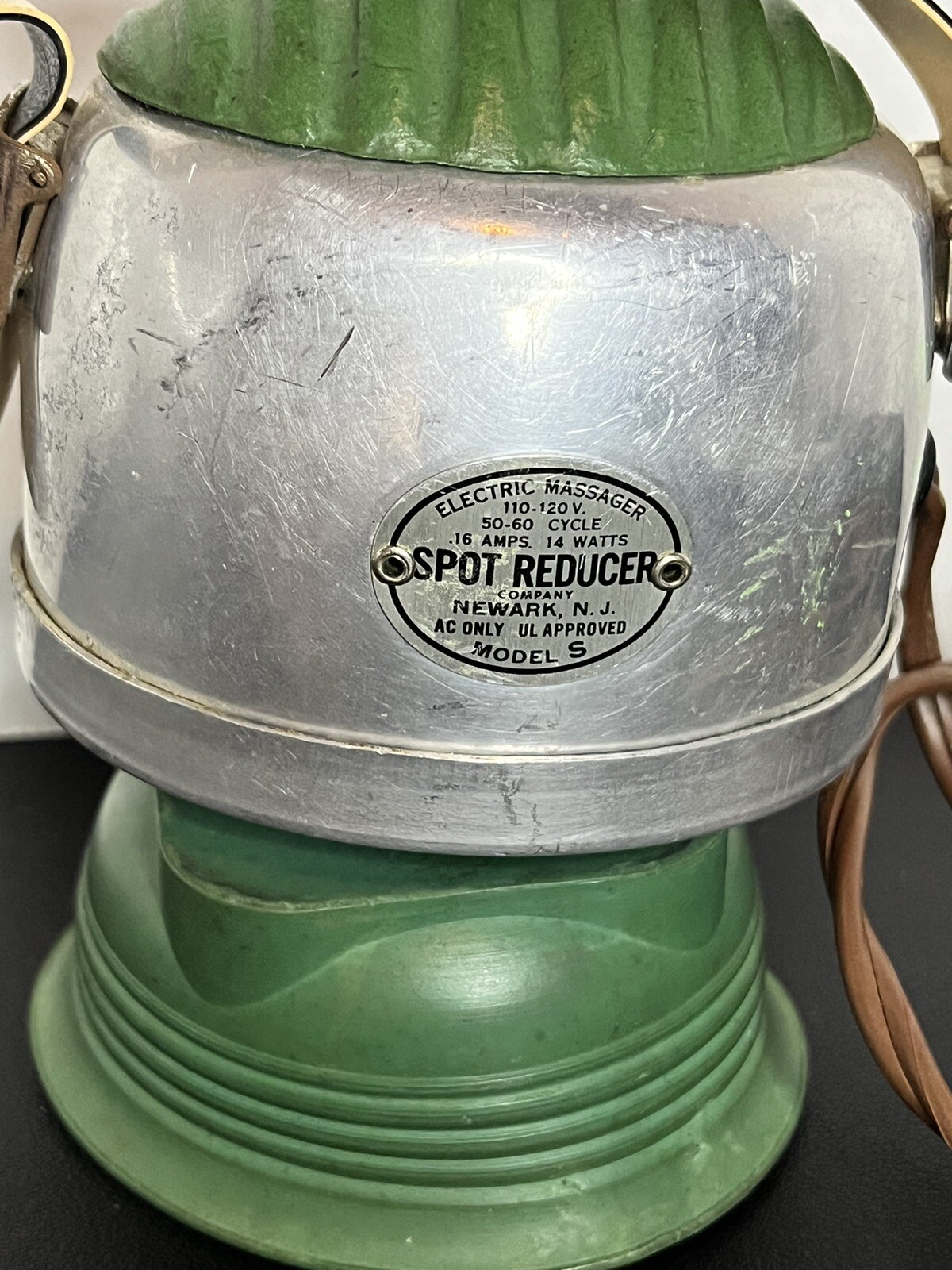 Body Massager Company Newark, N.J. Electric 110-120v Model S Old VGT Granny Core