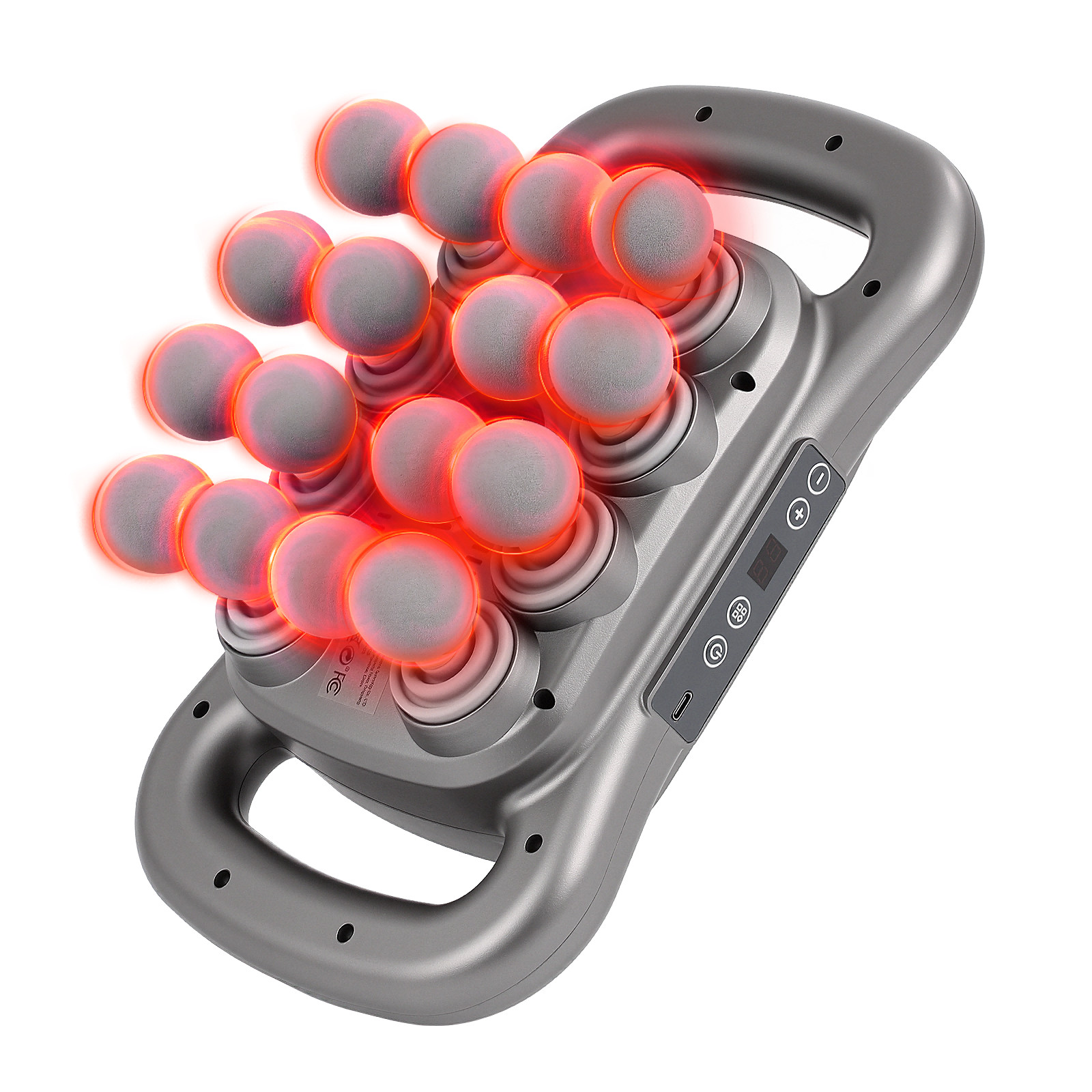 16 Head Massage Gun Deep Tissue Percussion Massager – Electric Handheld Back