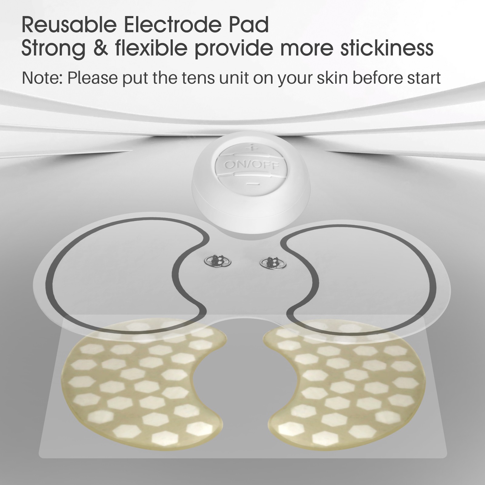 OSITO Wireless TENS Unit EMS Stimulator Back Shoulder Feet Massager Pain Relief