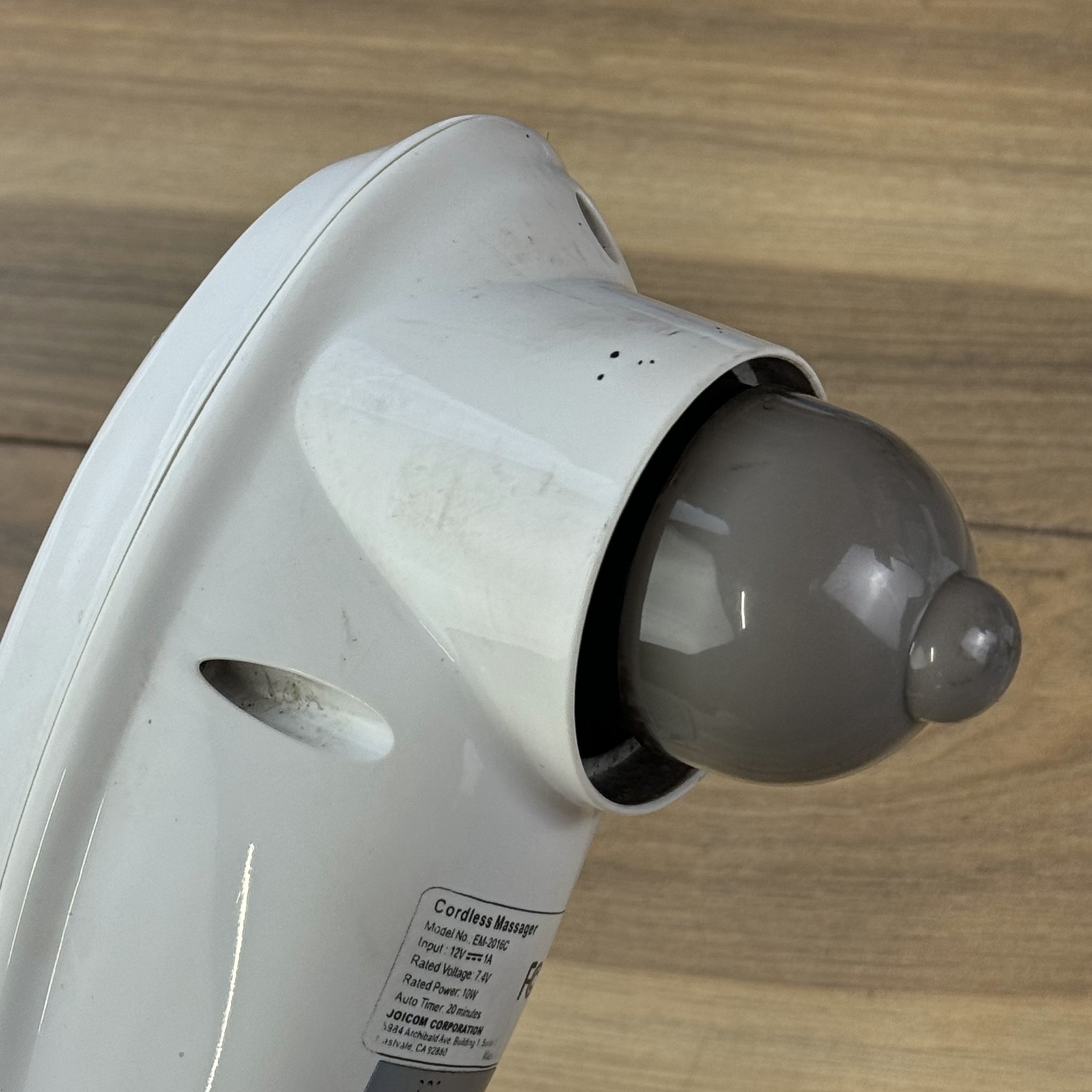 Renpho EM-2016C Massager White Cordless Rechargeable Ergonomic 5-Heads 10 Watts